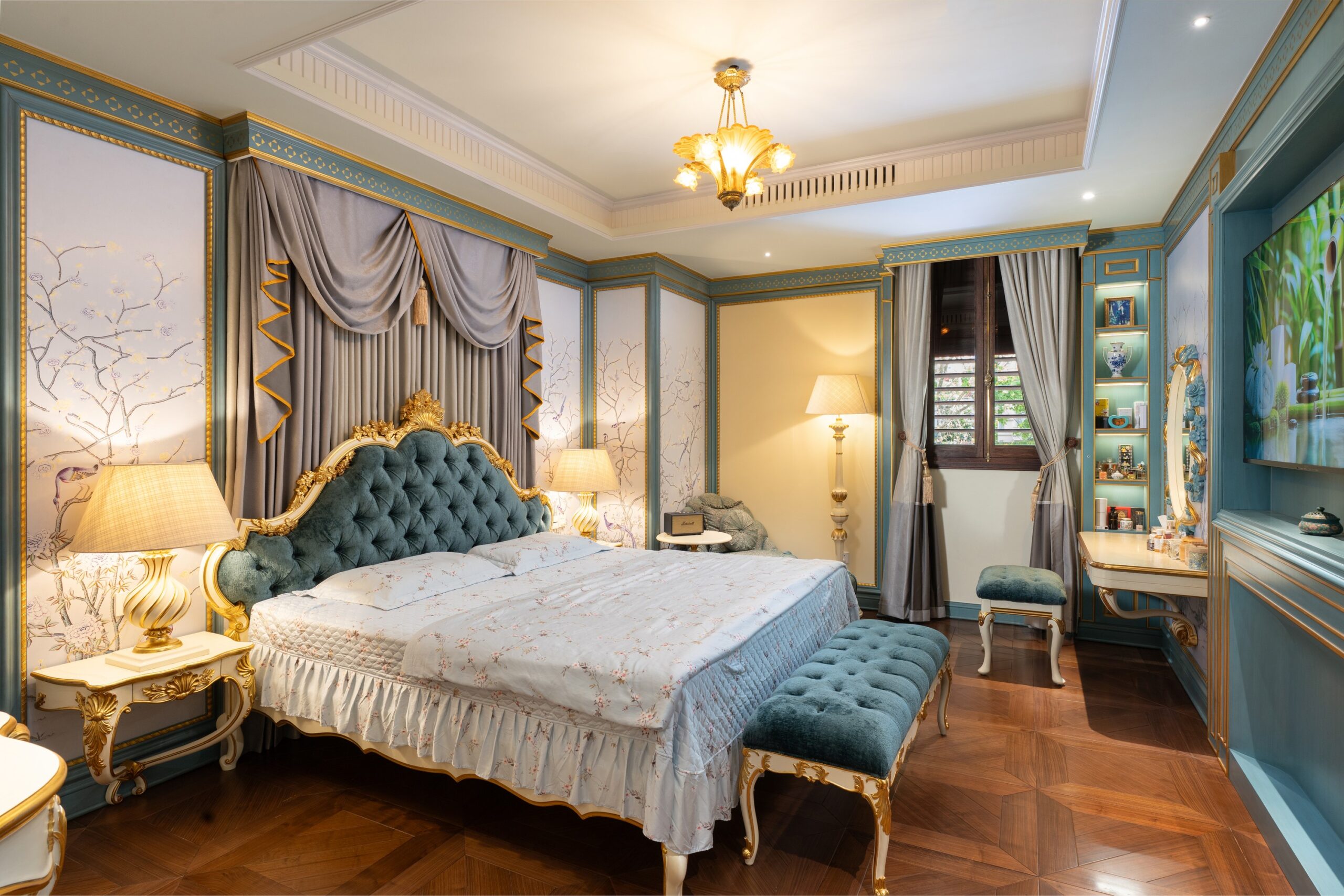 Phòng ngủ Master - “Private Suite” trong biệt thự Ý